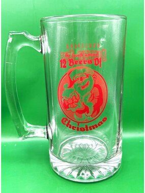 Boulevard Brewing Co Amber Ale 12 Beers Christmas Glass Stein 4th Annual Event